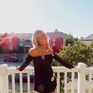 Elegant Black Off-Shoulder Dress